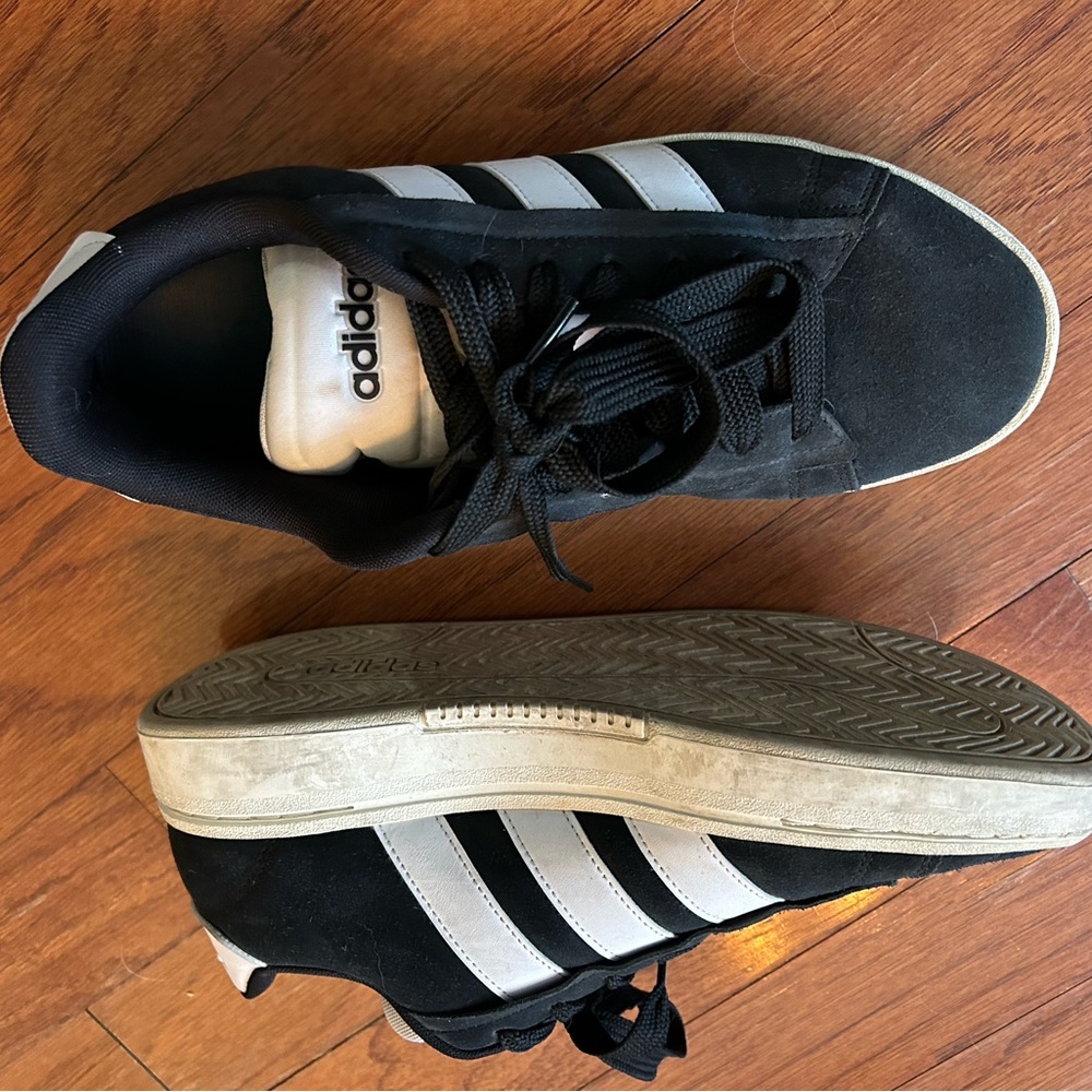 Adidas Men's Classic Black and White Sneakers